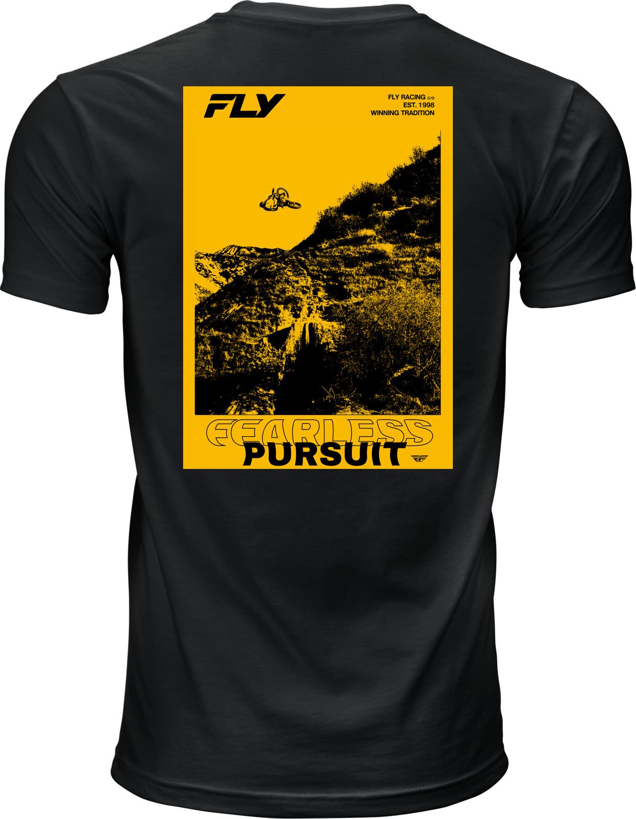 FLY RACING - Freeride Tee Black Lg | 354-0409L