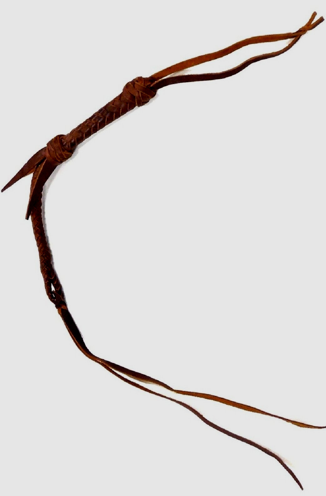 Western Barrel Horse Racing Racer Over and Under Braided Genuine Leather Quirt