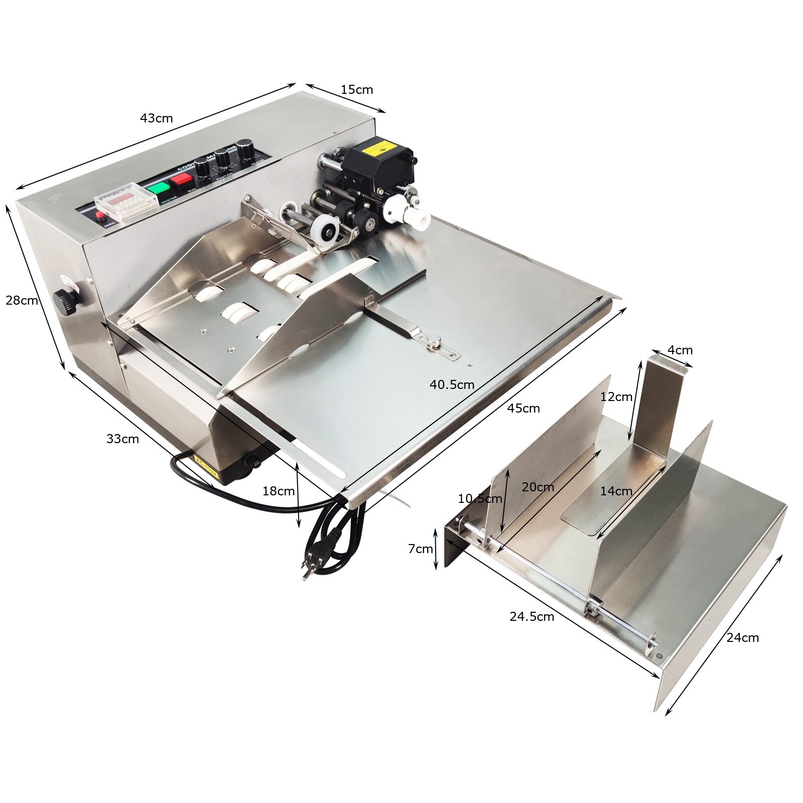 MY-380F Automatic Solid Ink Coding Machine Print Date Label High Definition