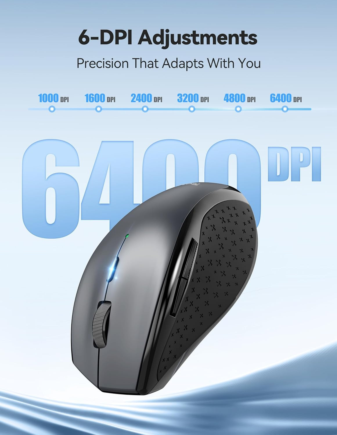 TECKNET Wireless Mouse Rechargeable,Mouse for Laptop Computer,2.4G USB Computer