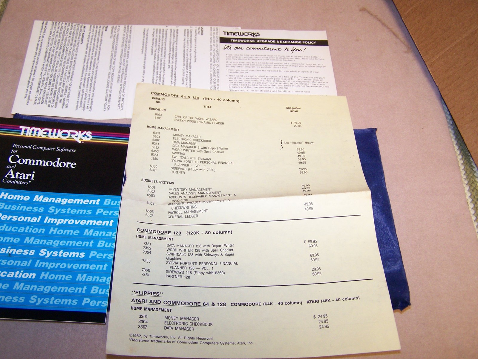 Timeworks Commodore and Atari Advertising Literature