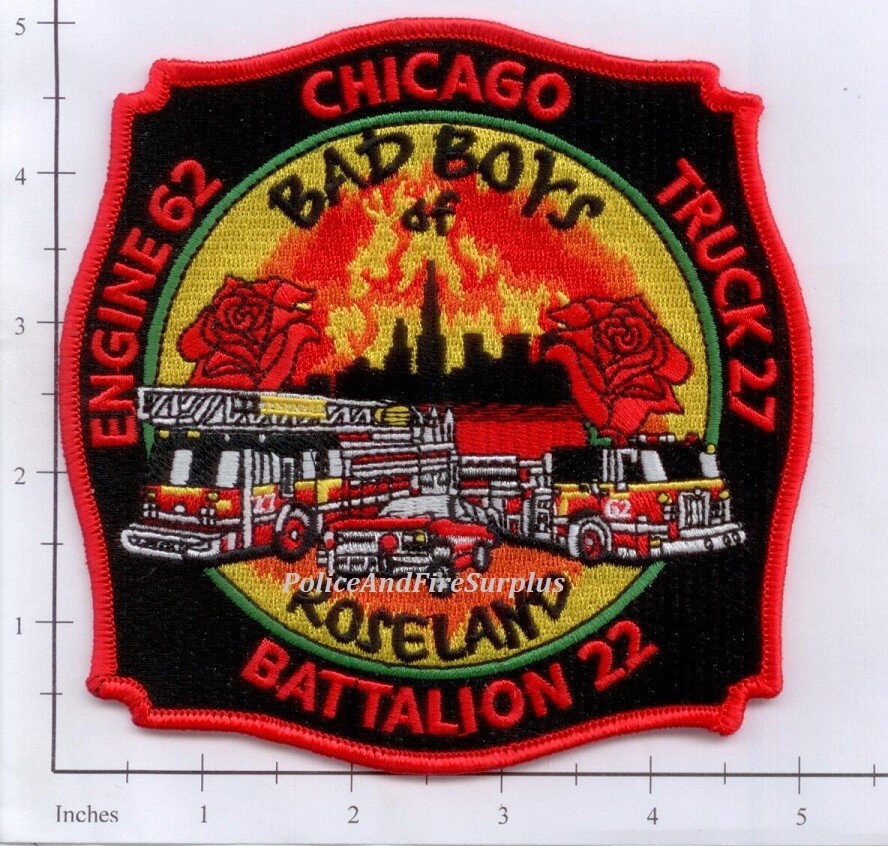 Illinois - Chicago Engine 62 Truck 27 Battalion 22 IL Fire Dept Patch