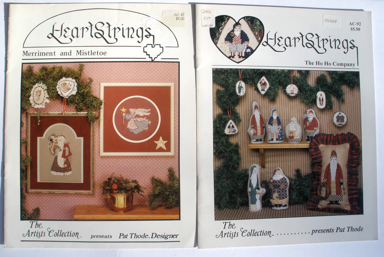 Heartstrings Merriment & Mistletoe + The Ho Ho Company Cross Stitch Lot of 2