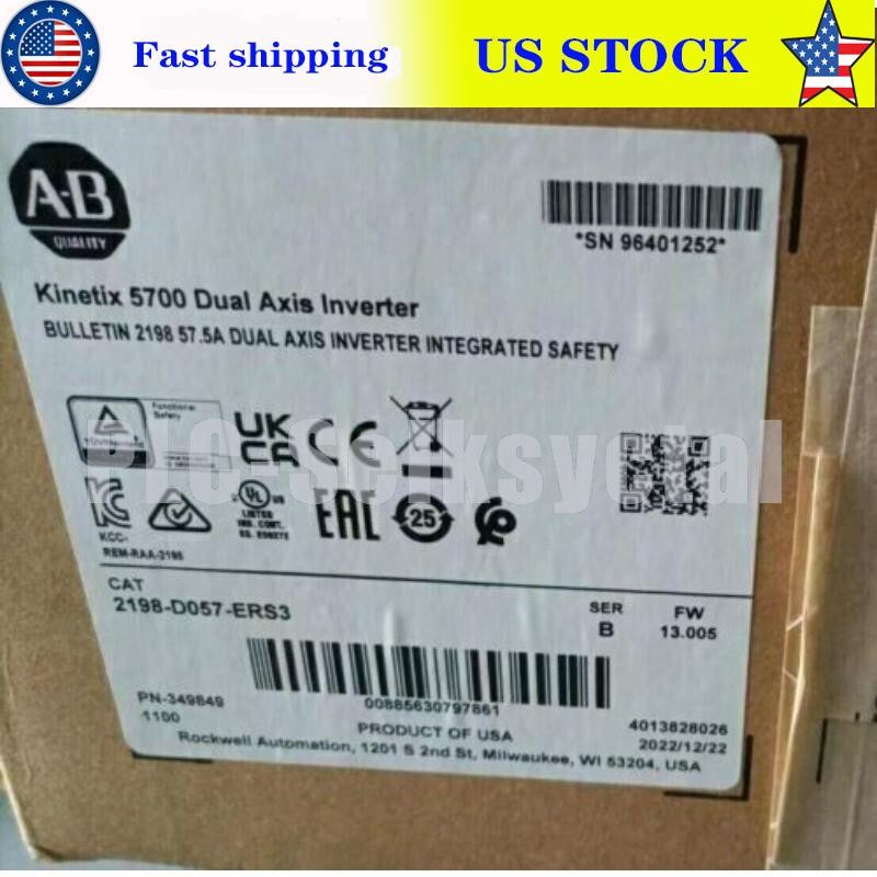 New Sealed 2198-D057-ERS3 Kinetix 5700 Dual Axis Inverter AB 2198D057ERS3
