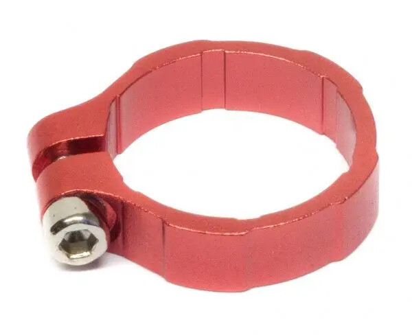 Lamptron Elite Aluminum Reusable 1/2" OD Liquid Tubing Clamps - Anodized Red