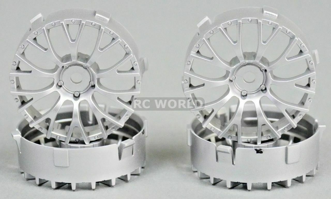 Tetsujin DAISY Wheels INSERTS Disk Adjustable Offset - SILVER - 4 pcs
