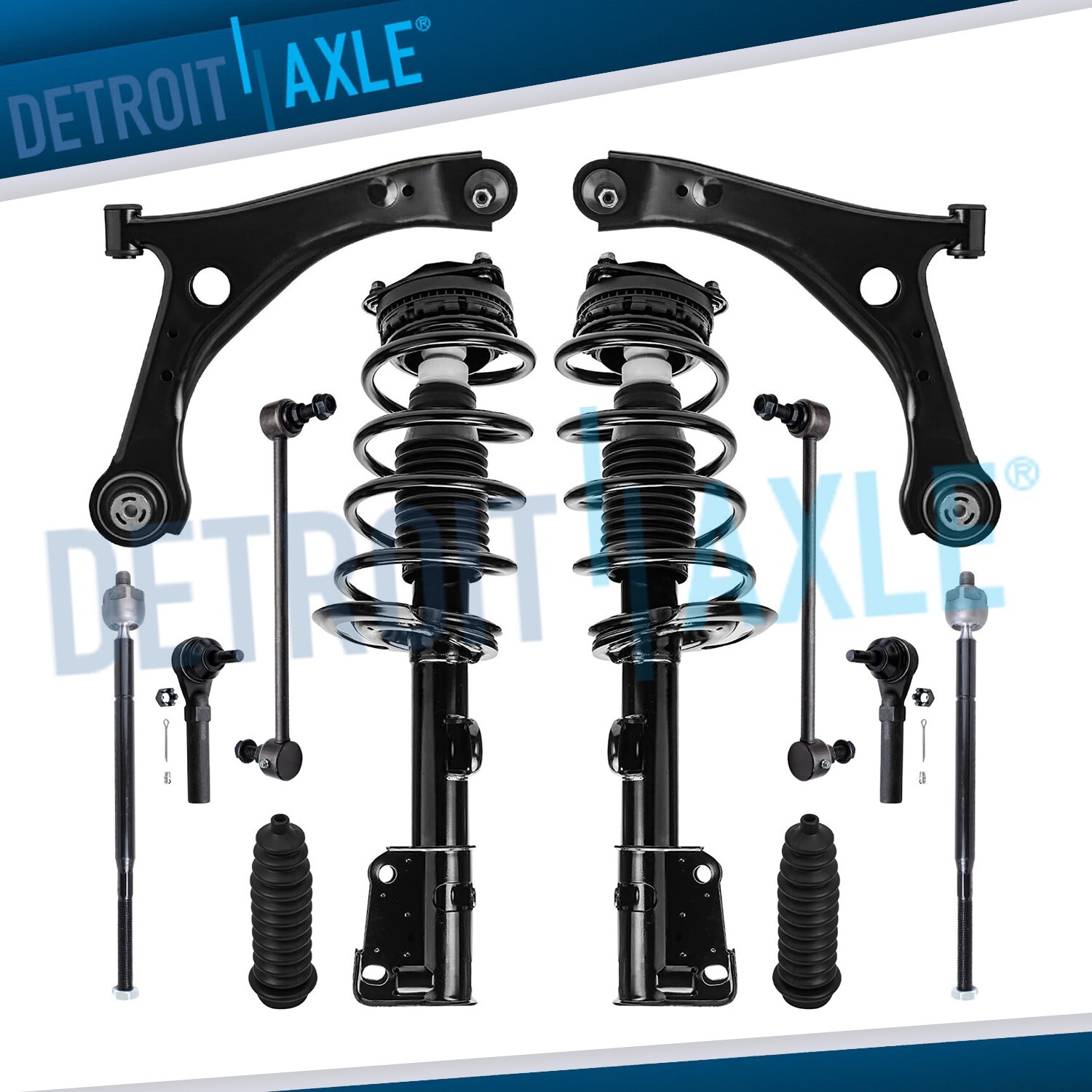 Front Struts Lower Control Arms for Chrysler Town & Country Dodge Grand Caravan