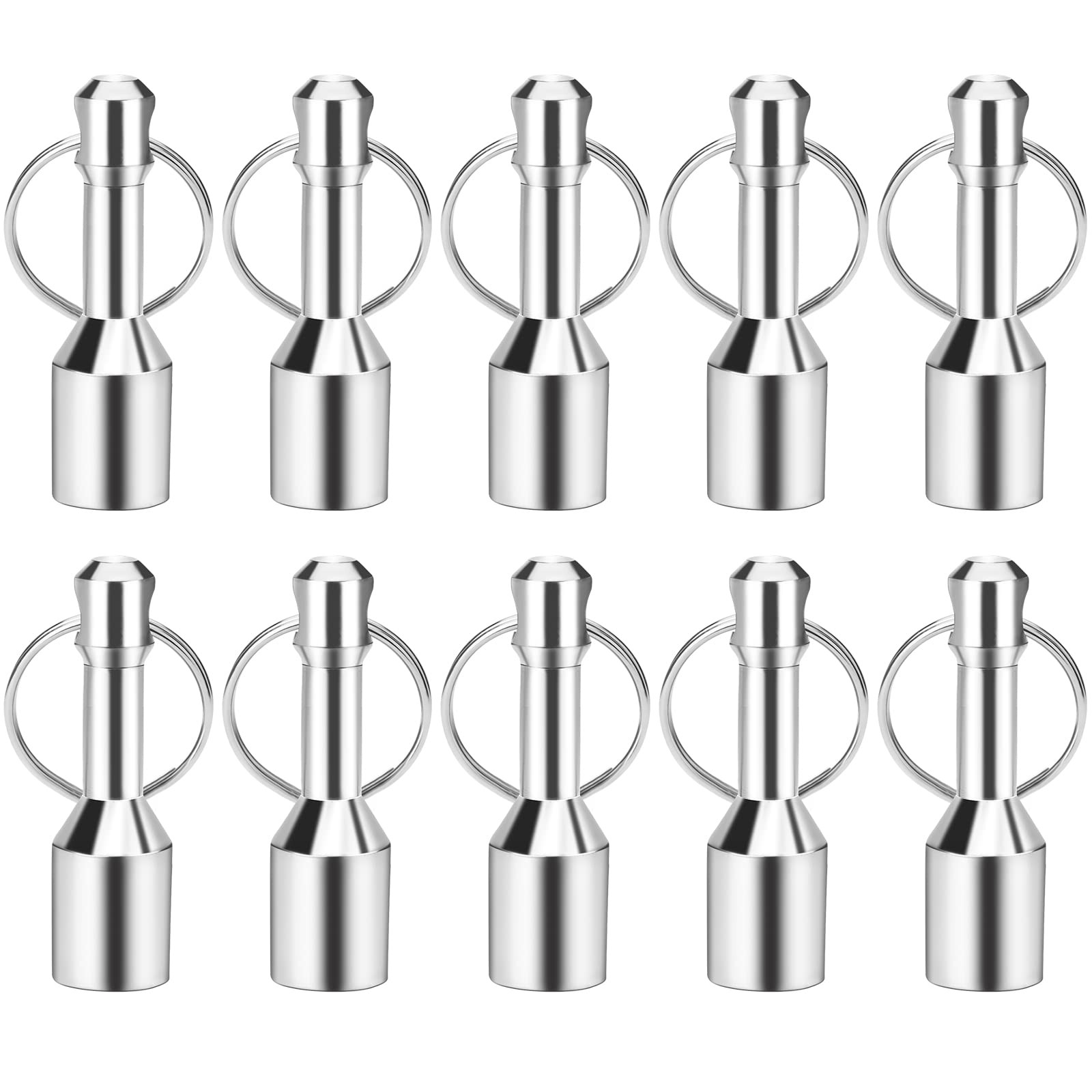 10 Pack Keychain Magnet for Testing Brass Silver Gold Keychain Pocket Magnet