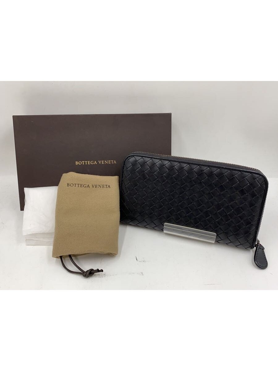 BOTTEGA VENETA Long Wallet Black Solid Men's