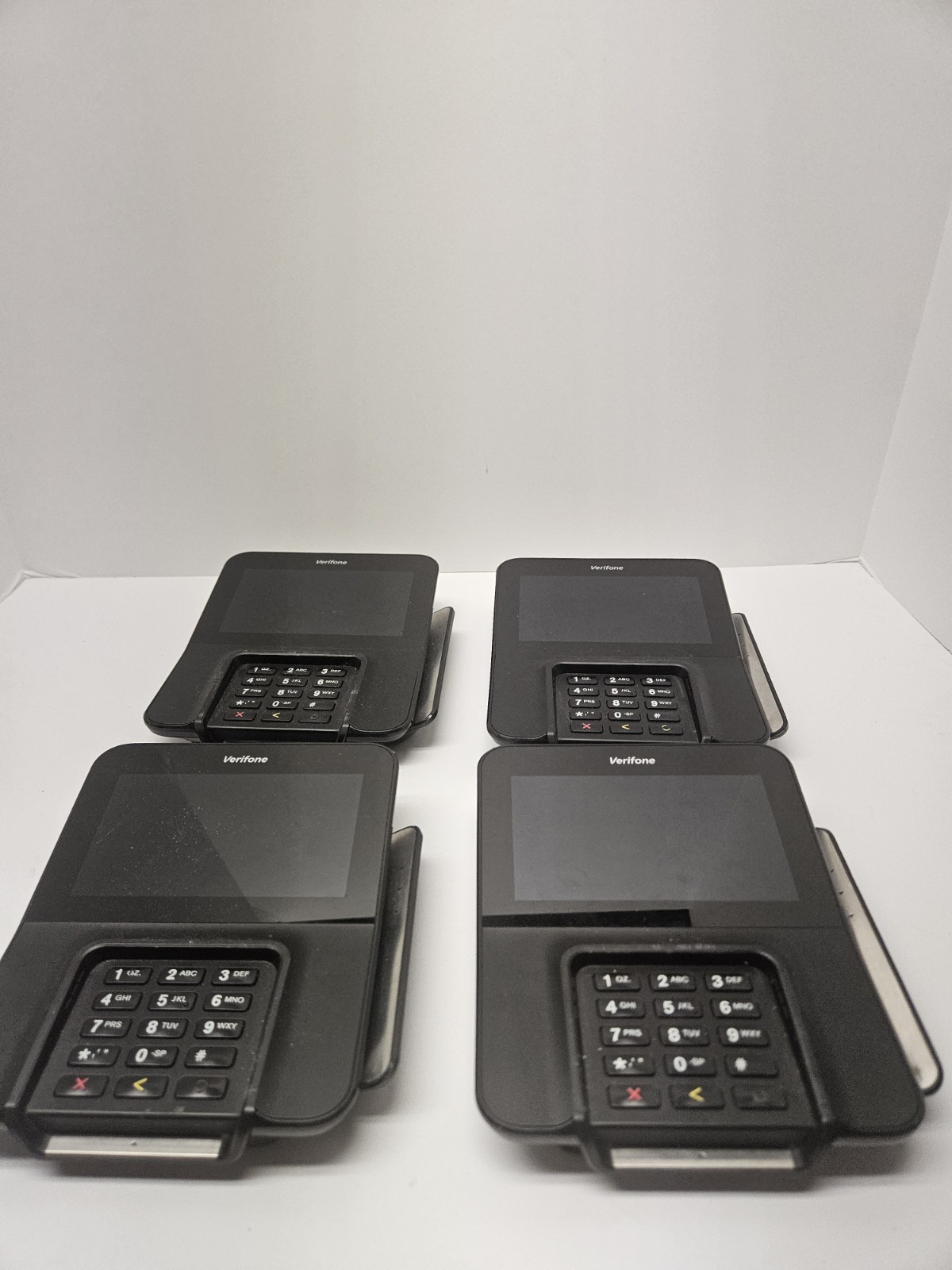Lot Of 4 VeriFone Model M400 Credit Card Terminal FOR PARTS Sold As Is