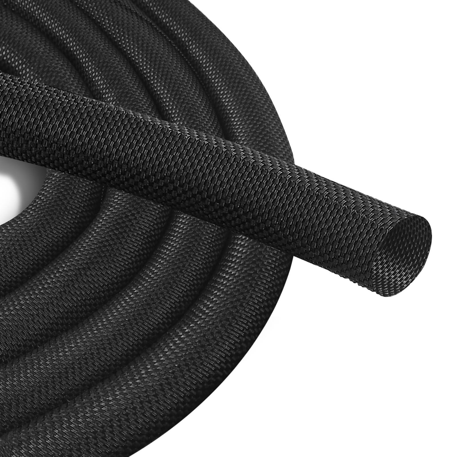 Secbolt Chew-Proof 10ft x 1/2in Cable Protector - Bite-Resistant Black for Pets