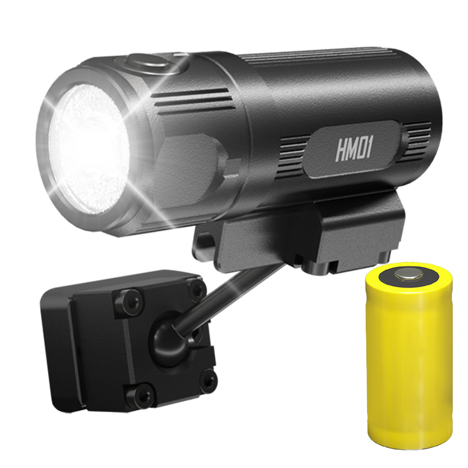 ~NEW~ Nitecore HM01 320 Lumens 360° Pivoting Tactical ARC Rail Helmet Light