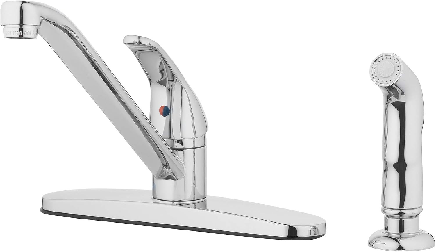 Single-Handle High-Arc Kitchen Faucet with Side Spray Chrome | 1.8 GPM Flow