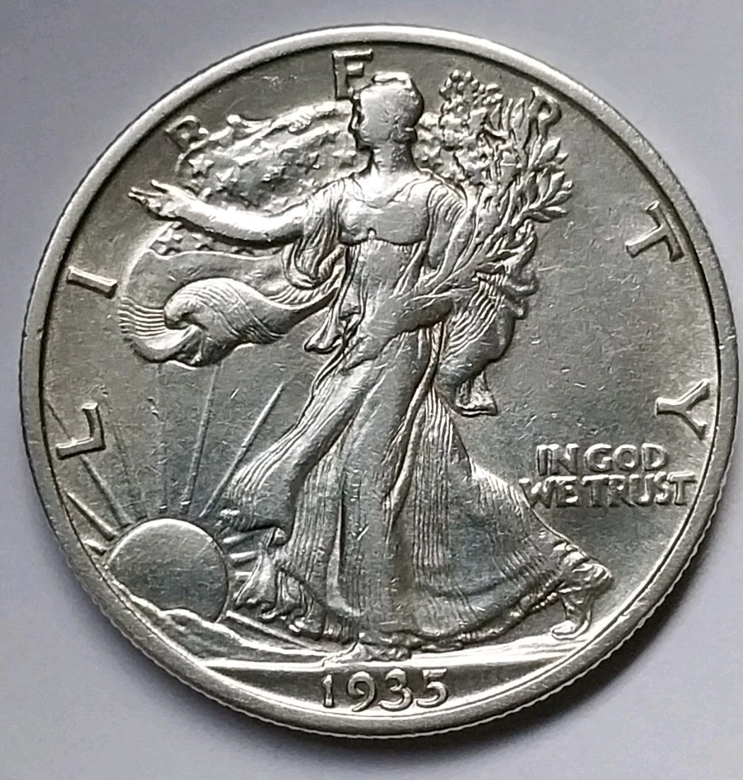 1935 S Walking Liberty Half Dollar