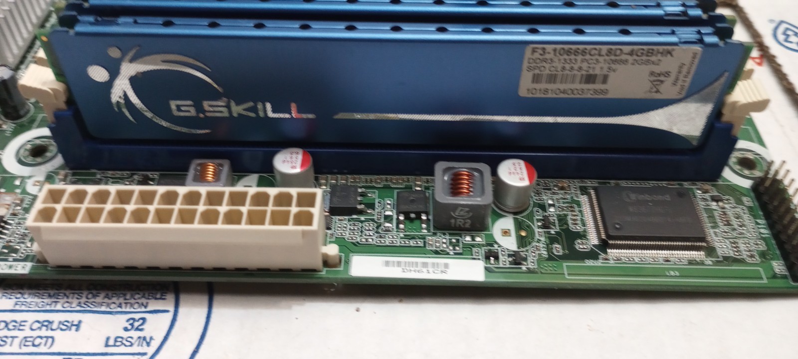 Intel DH61CR Motherboard and Intel Core I5 2500 CPU 4Gb DDR3 Memory