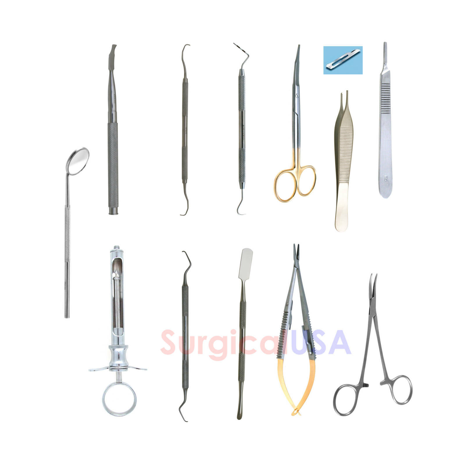 Crown Instruments Set of 124pcs Dental Orthodontic Instruments Supplies