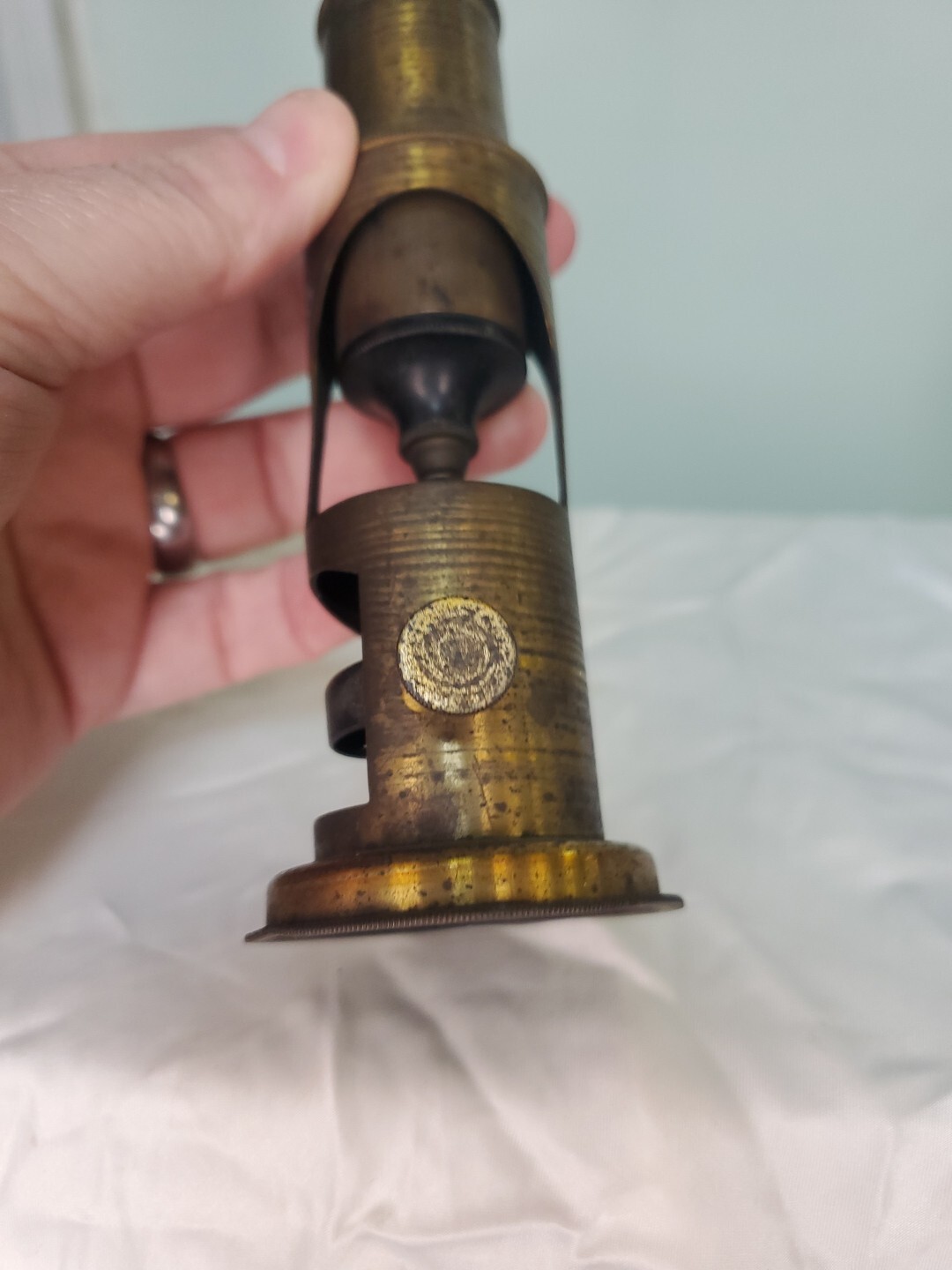 Antique Brass Field Microscope