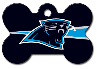 NFL Engraved Carolina Panthers Pet ID Tags Football