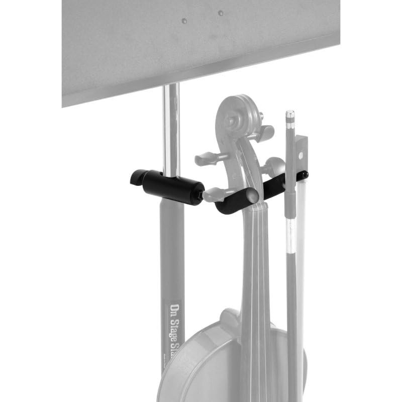 On-Stage VS7200 Violin Hanger for Music Stands,Black