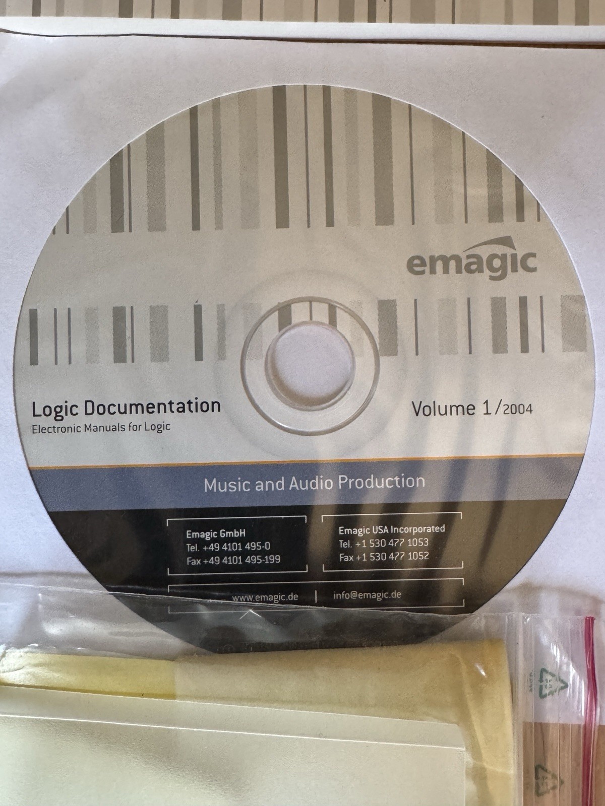 Emagic Logic Express 6 Daw Software for Mac Cd Rom with USB Key Complete In Box