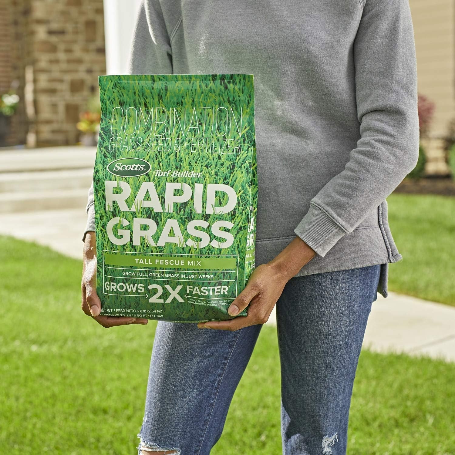 Scotts Turf Builder 5.6 lbs. Rapid Grass Tall Fescue Mix Combination Seed