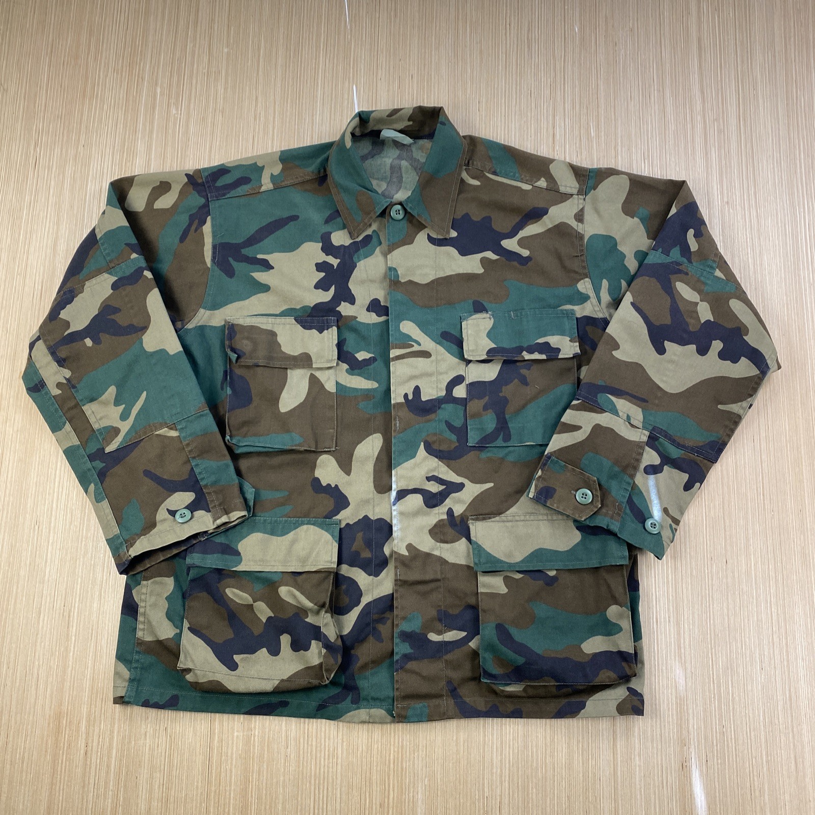 USGI Shirt Mens Medium Regular Green Camouflage Camo Army Coat Jacket Tactical