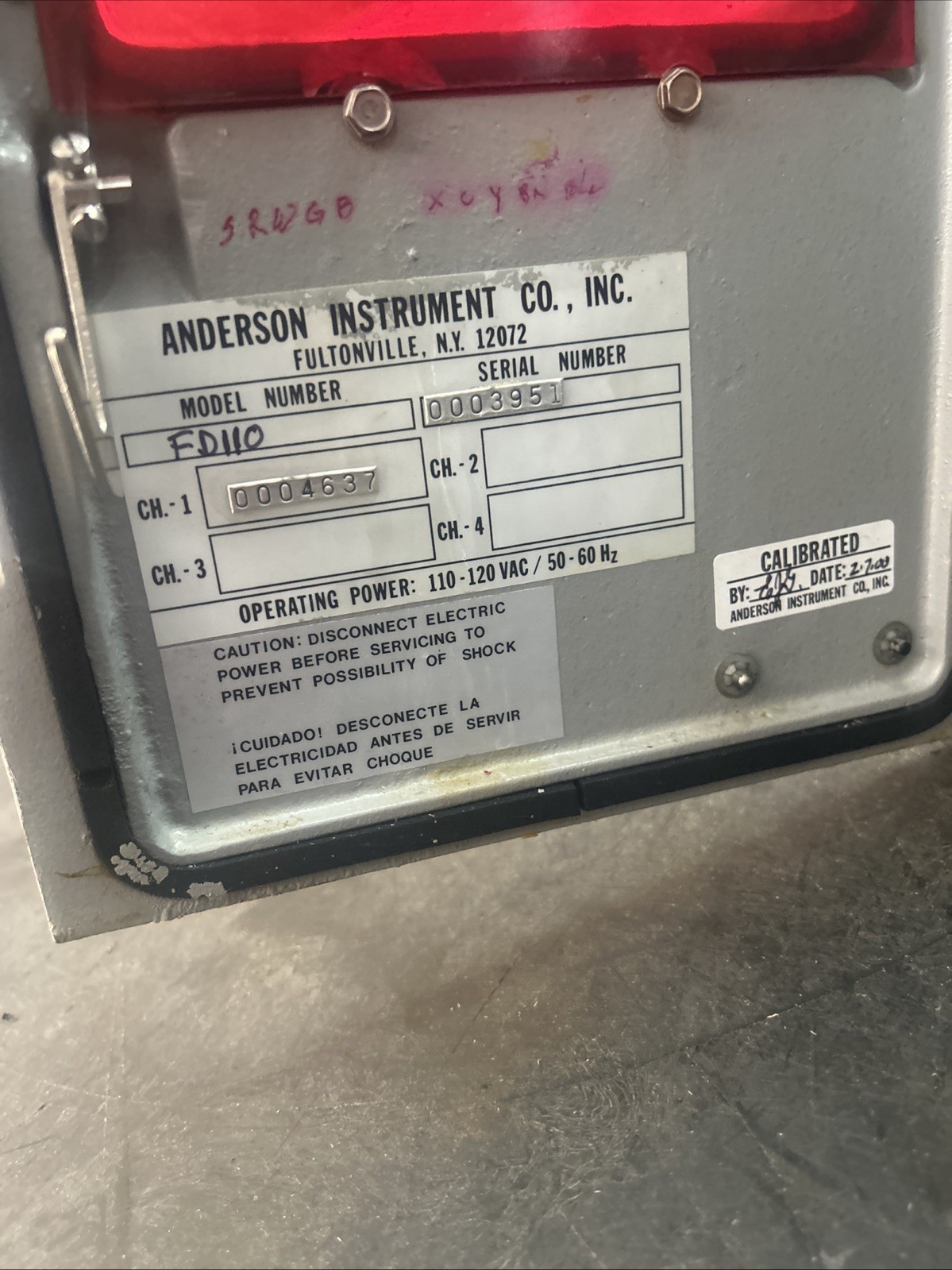 ANDERSON INSTRUMENTS MODEL FD110 DIGITAL REFERENCE THERMOMETER DART