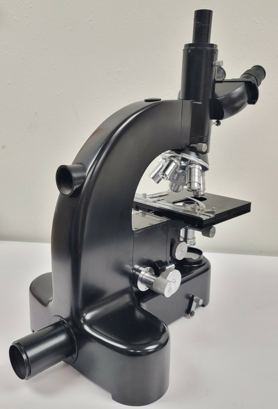 Leitz Wetzlar Ortholux Trinocular Microscope w/ Five Objectives Germany