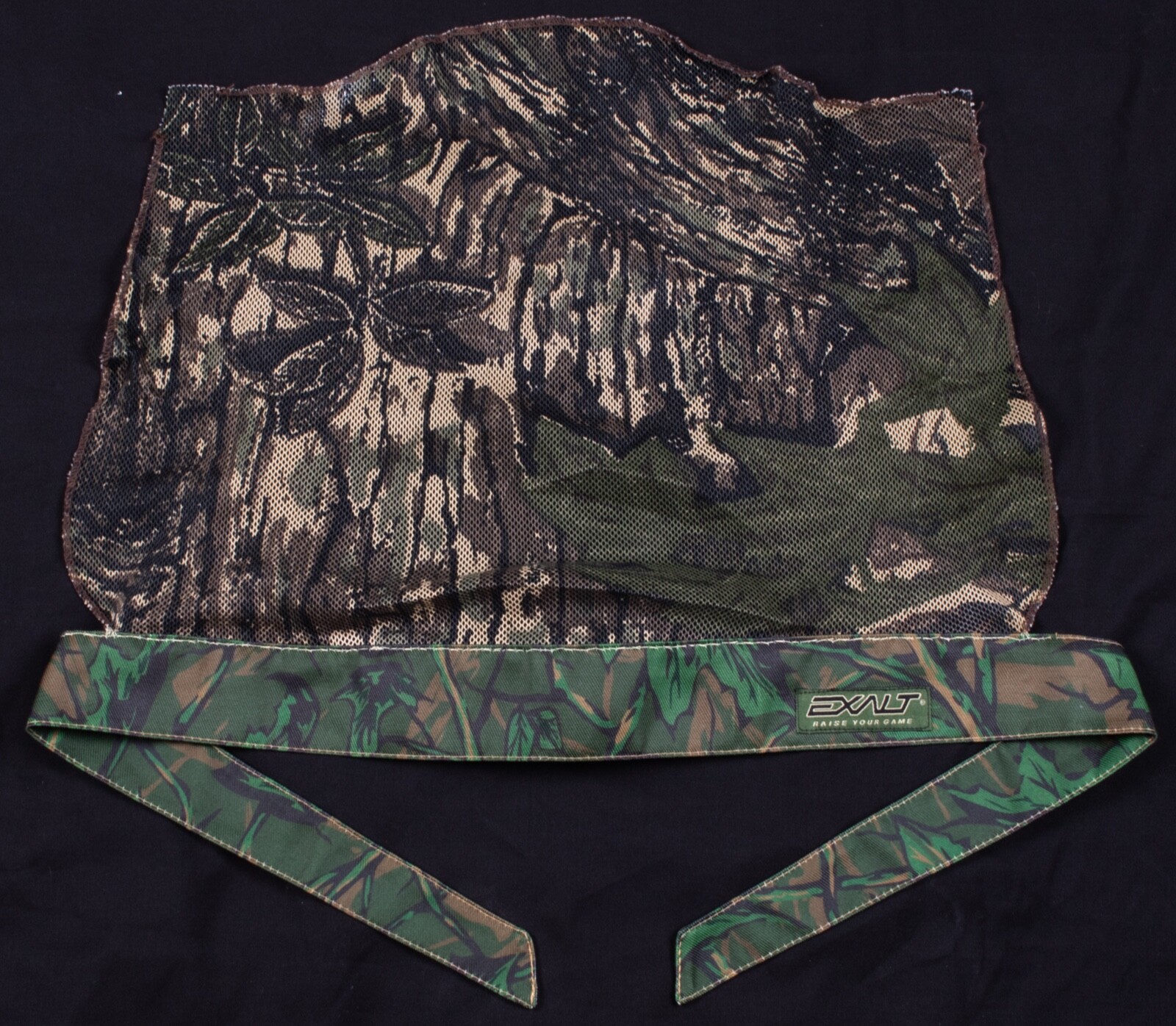 Vintage 1990s OG Treetrunk Diamond Mesh Sandana Custom Tie Back Headwrap PB