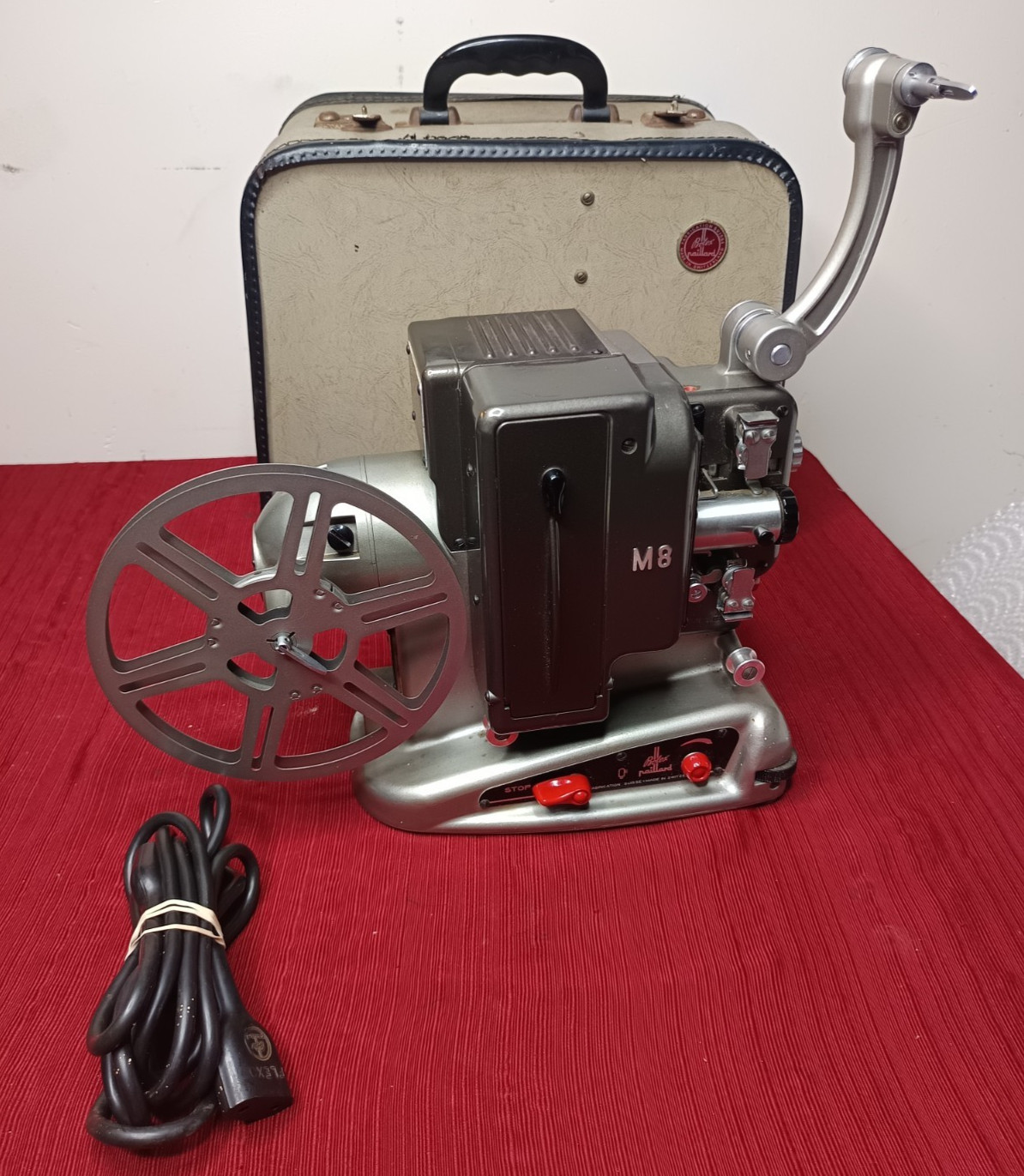 Vintage Paillard Bolex M8 Projector POWERS ON - UNTESTED FOR PARTS OR REPAIR