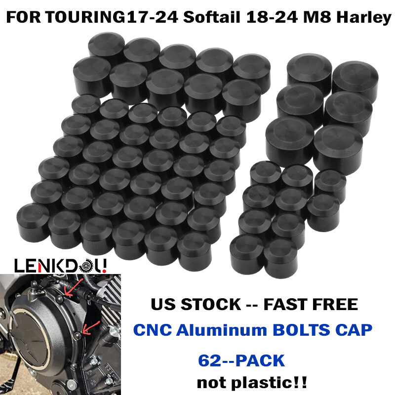 Engine Topper Screw Bolt Caps Cover For Harley Touring Road Glide 17-24 Softail