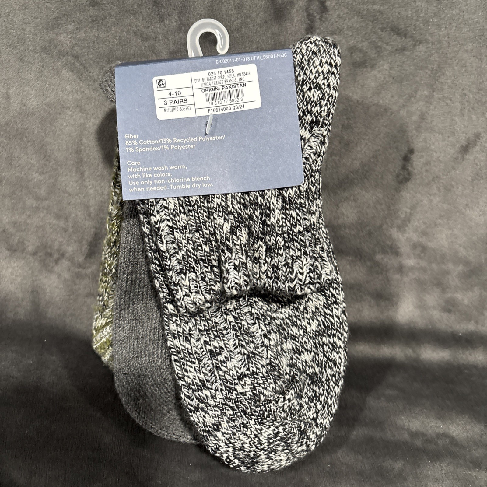 Universal Thread Goods Co. Women's Ankle Socks 3-Pack [3 pairs] Sz 4-10