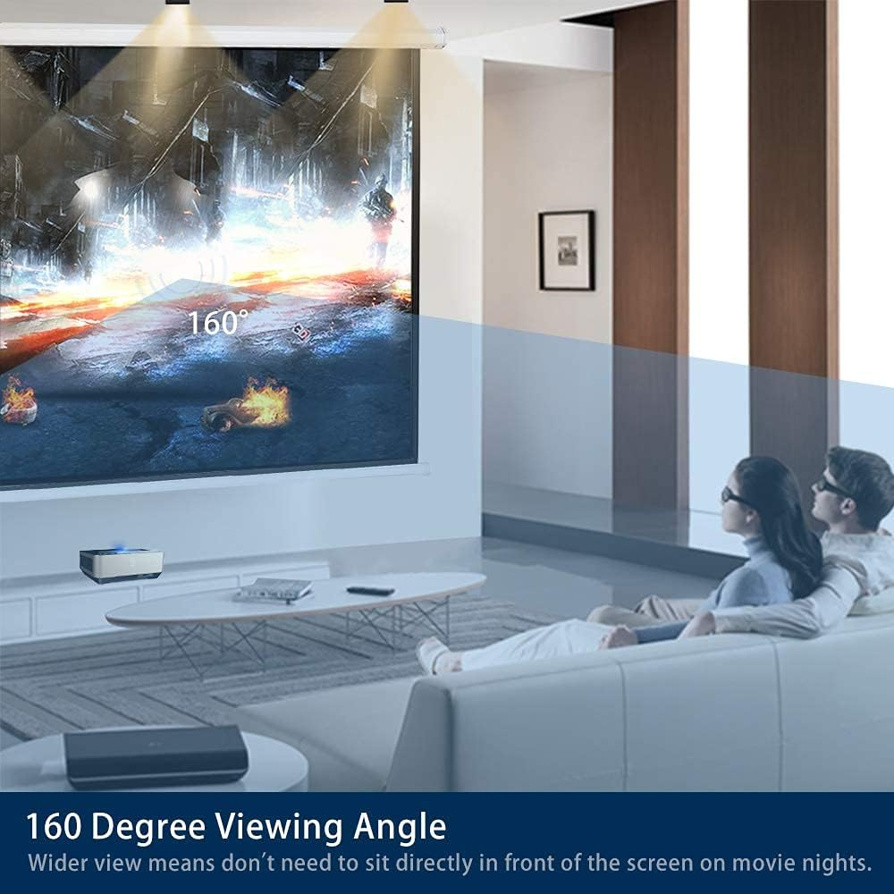 120" Motorized Projector Screen Electric Diagonal Automatic Projection 4:3 HD Mo