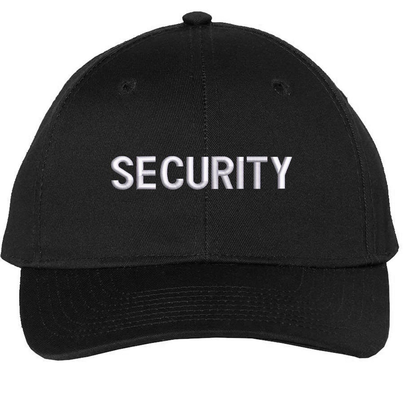 SECURITY Lightweight Twill Snapback Cap Structured Uniform Guard Agent Hat
