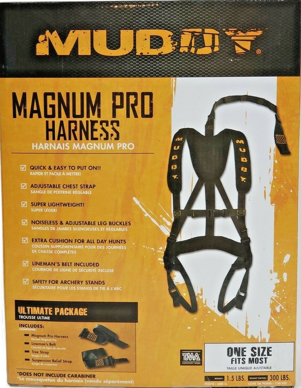 Muddy Magnum Pro Harness Tree Strap Suspension Relief Strap Lineman's Belt New