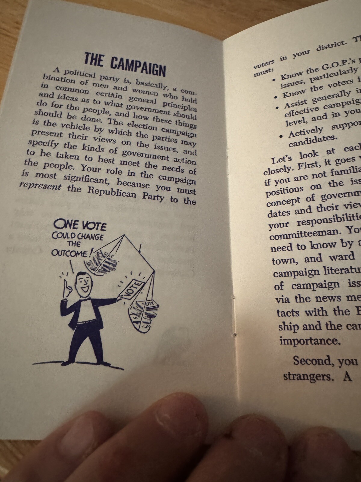 Vintage 1960's Campaign Brochure Great Condition! NYS Republican Committee