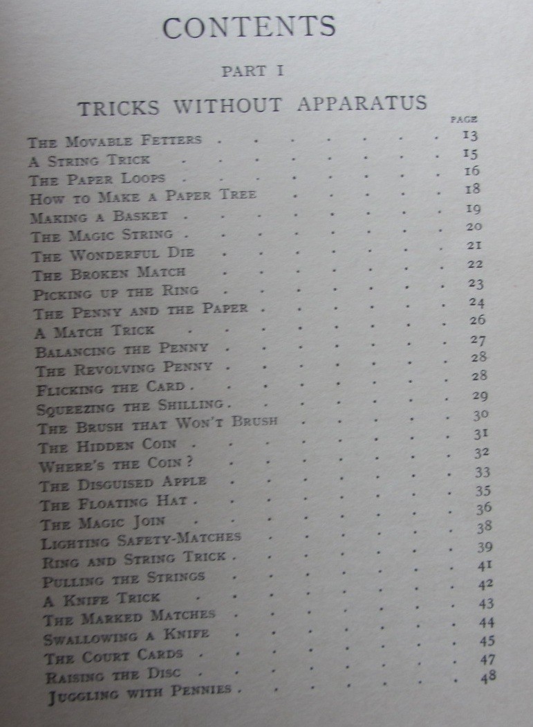 1915 Simple Conjuring Tricks That Anybody Can Perform Book Will Goldston Magic