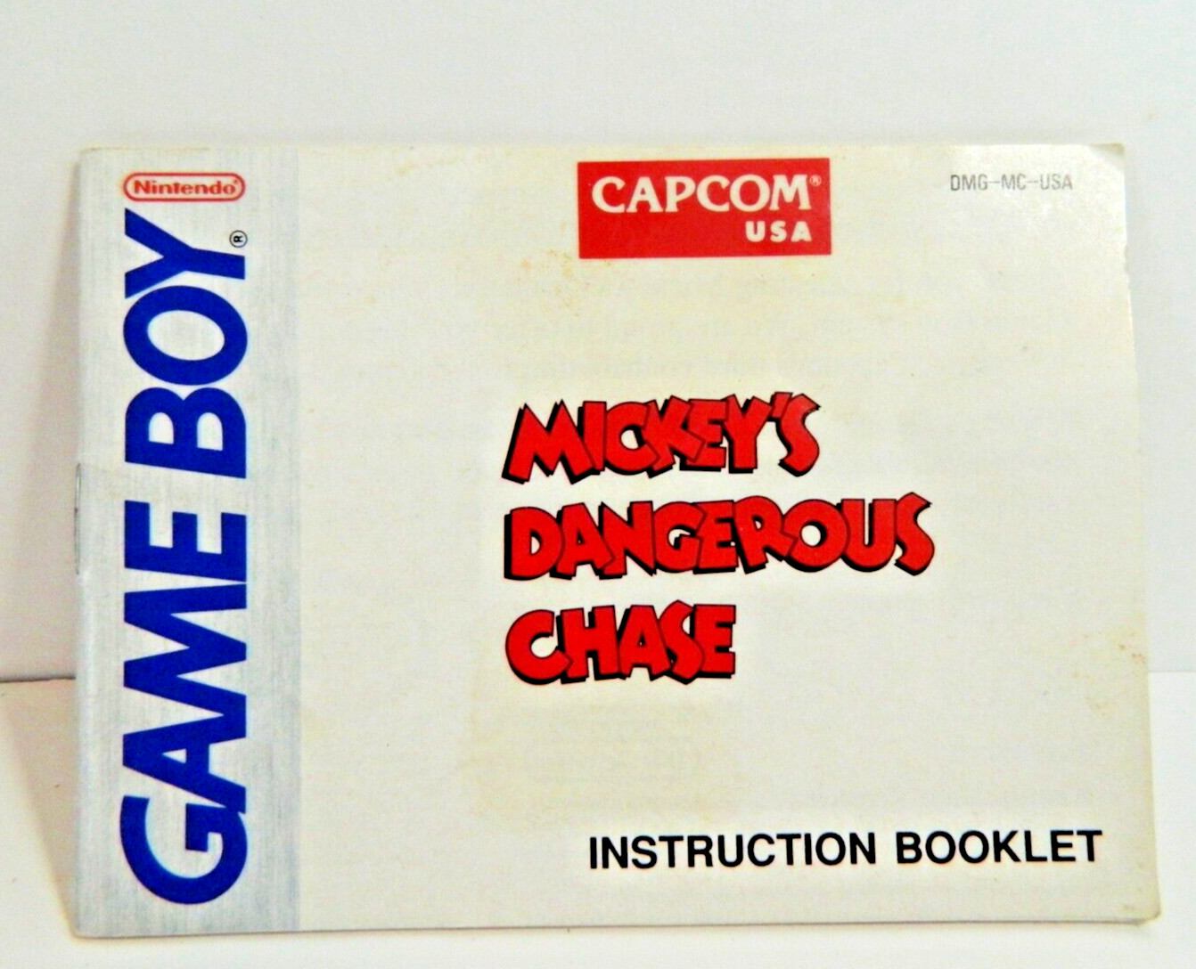 GAME BOY INSTRUCTION BOOKLET ONLY, MICKEY'S DANGEROUS CHASE, 1991