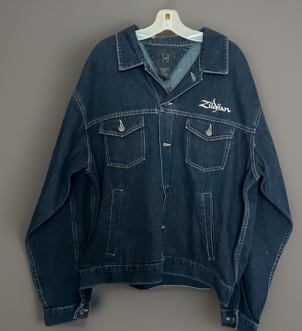 Zildjian Logo Denim Jacket Men's XL NWT Button Front Made in Canada READ