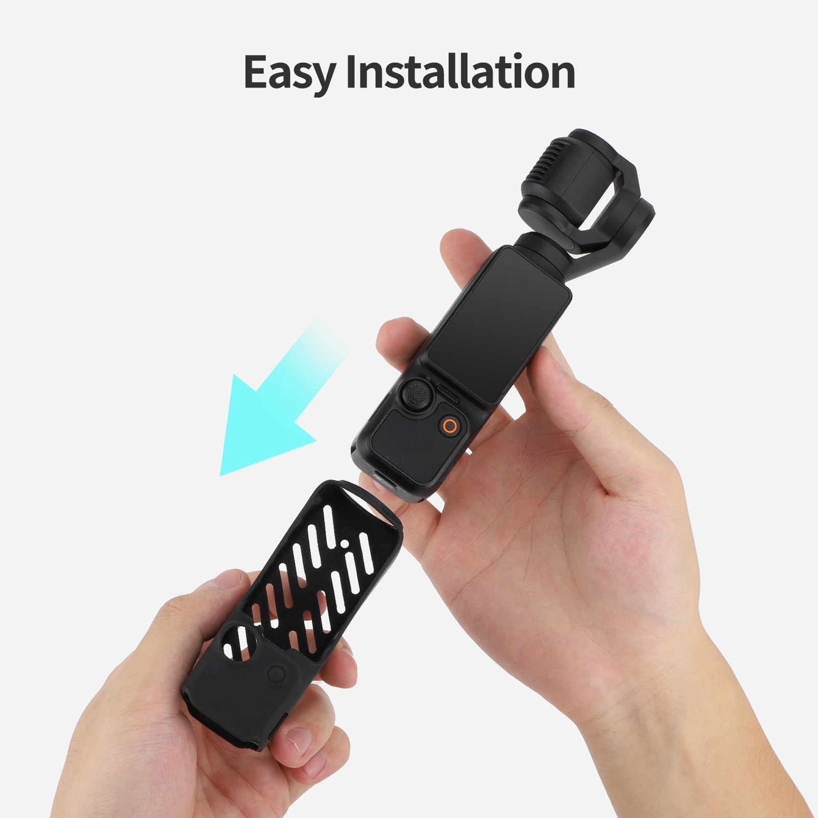 Black Silicone Case Protective Cover For DJI Osmo Pocket 3 Camera Accessory uu