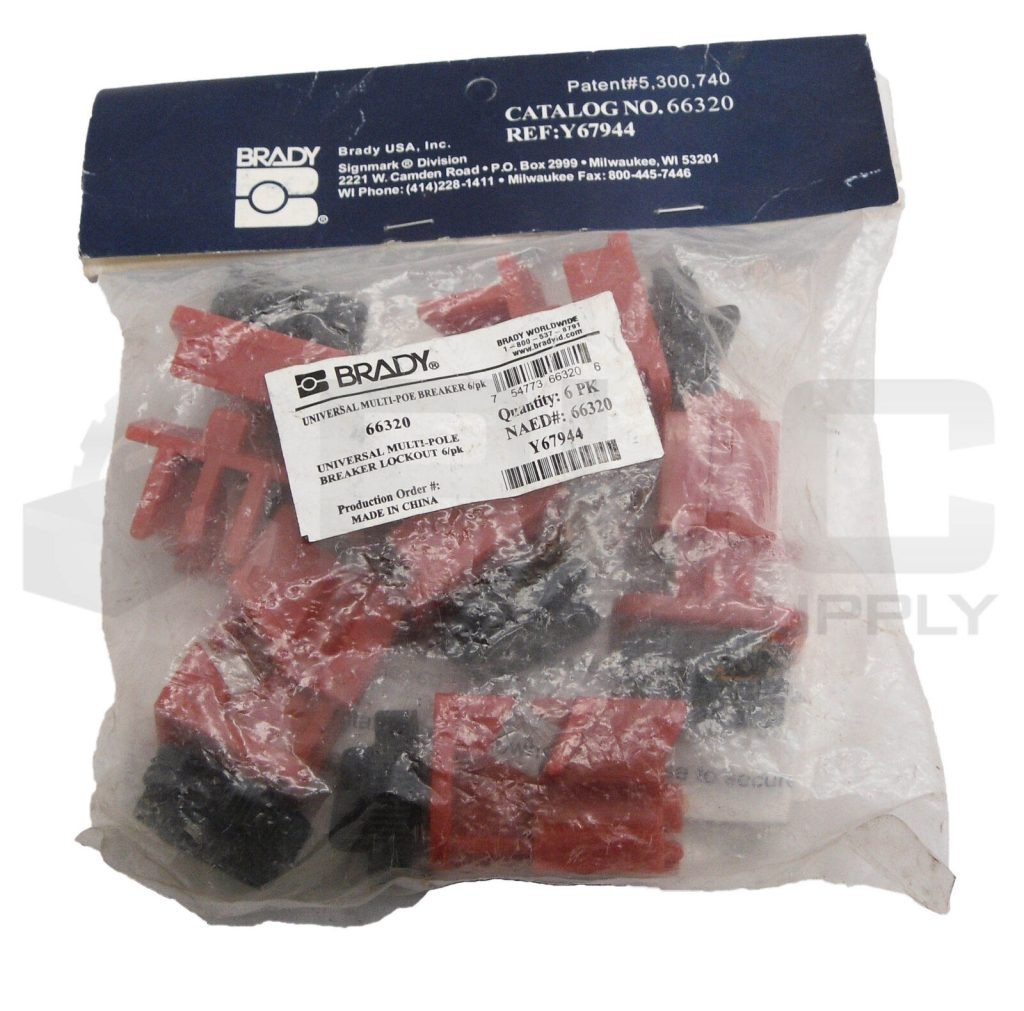 SEALED NEW BRADY 66320 UNIVERSAL MULTI-POLE CIRCUIT BREAKER LOCK-OUT
