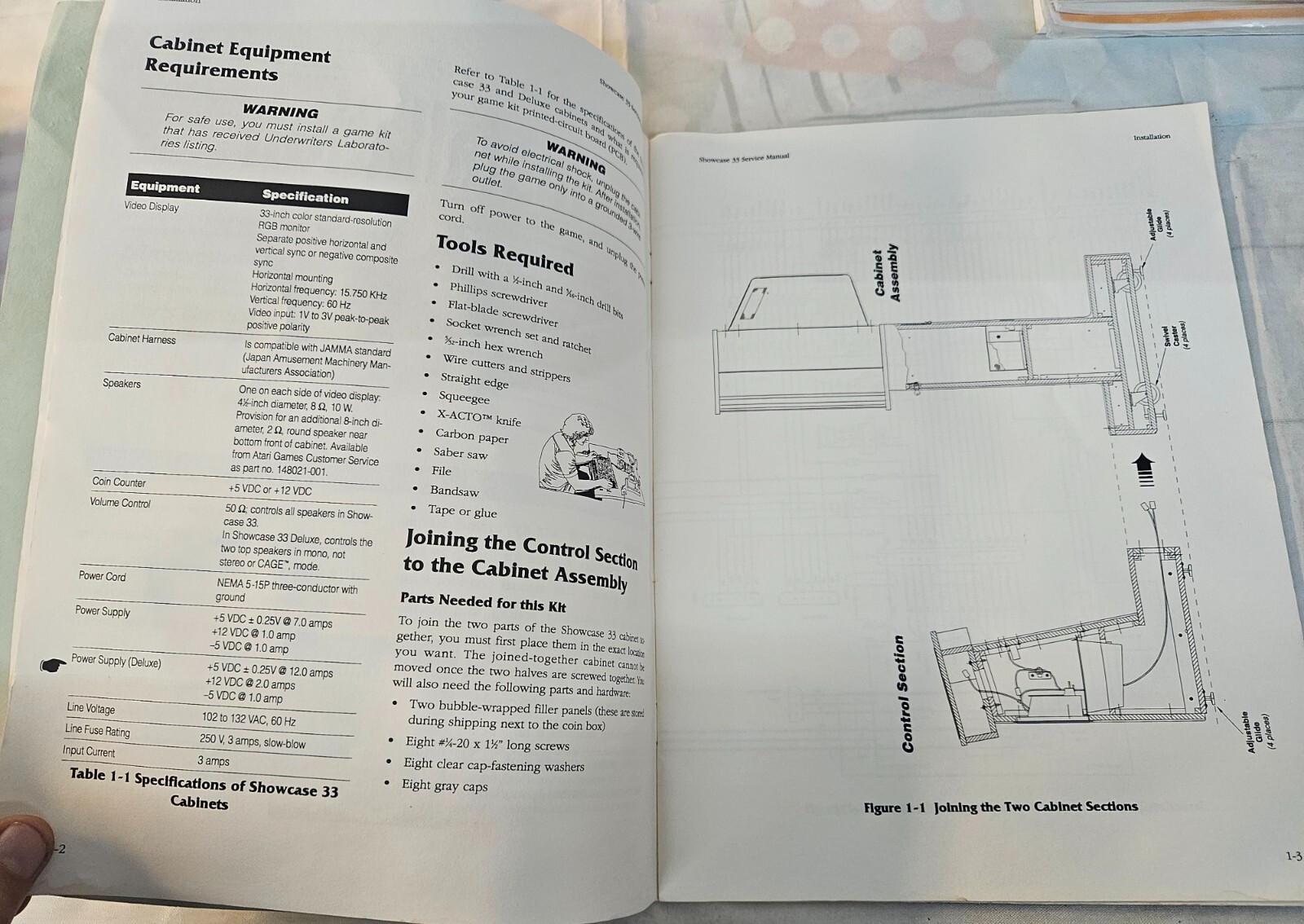 Atari SHOWCASE 33 Arcade Service Manual