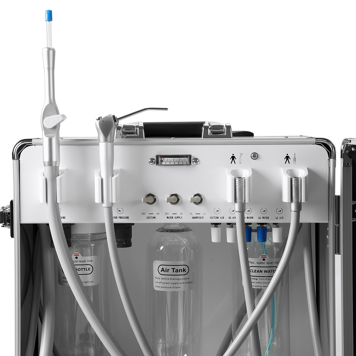 Portable Dental Delivery Unit with Air Compressor powerful suction System