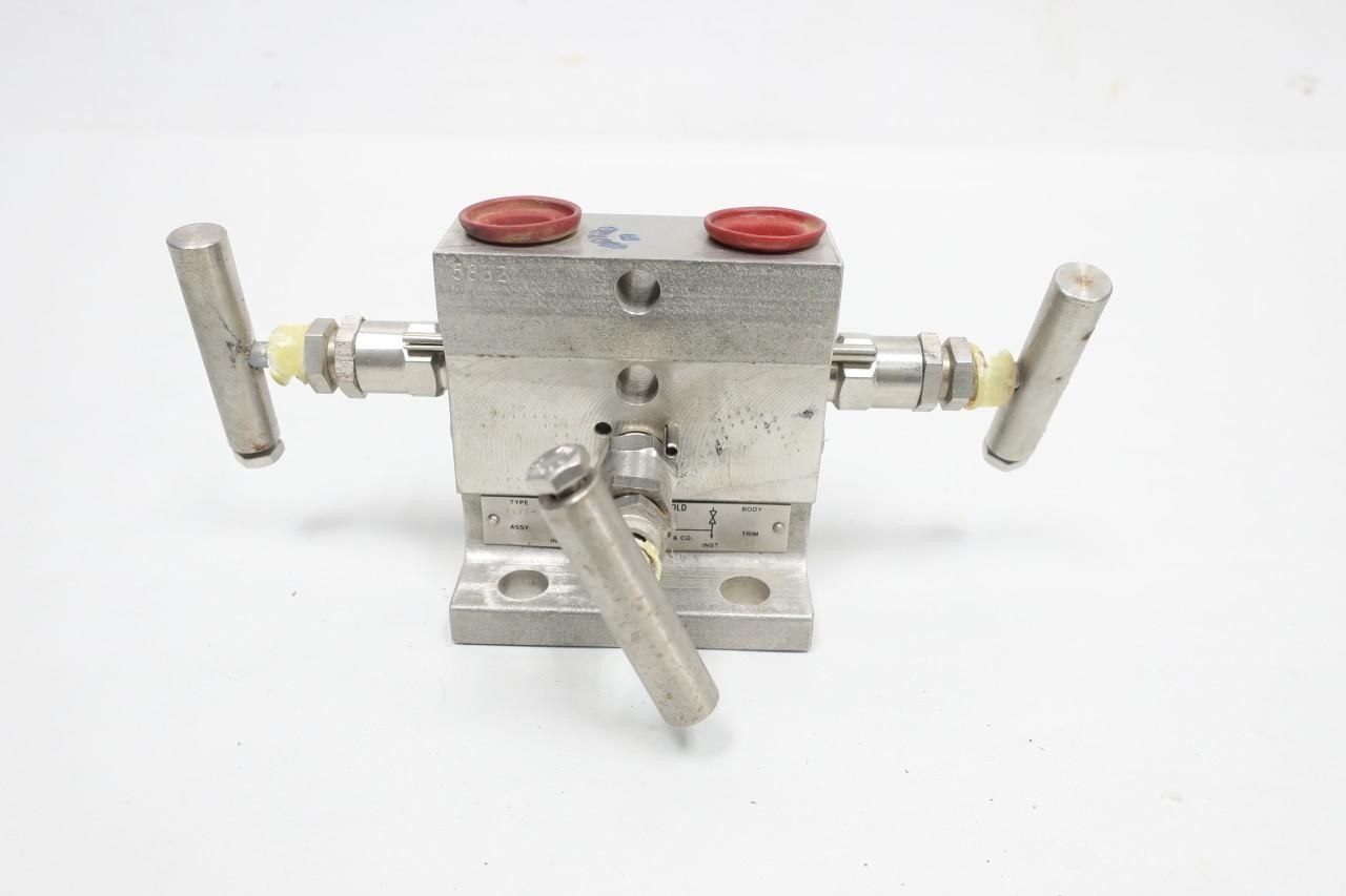 Anderson Greenwood M4TVVS-4 02-2550-755 Stainless Instrument Manifold 1000psi