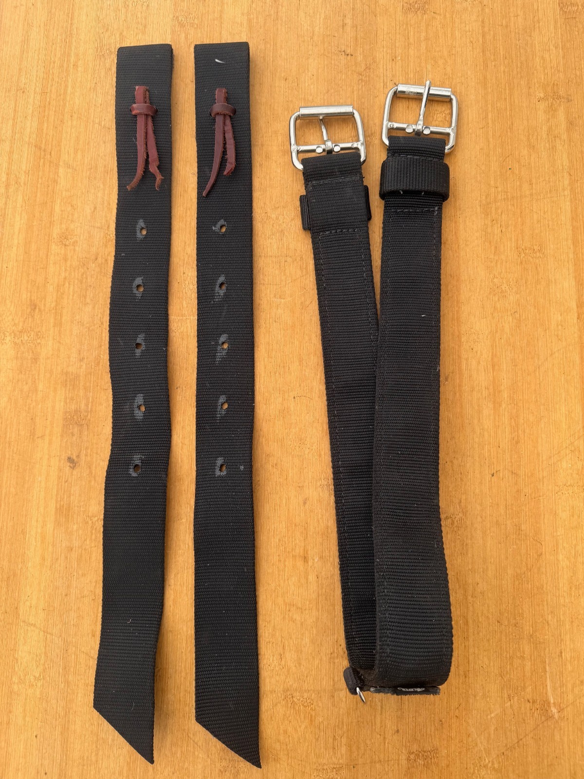 Weaver Black NYLON Western Horse Saddle REAR Back Strap REAR Flank Strap