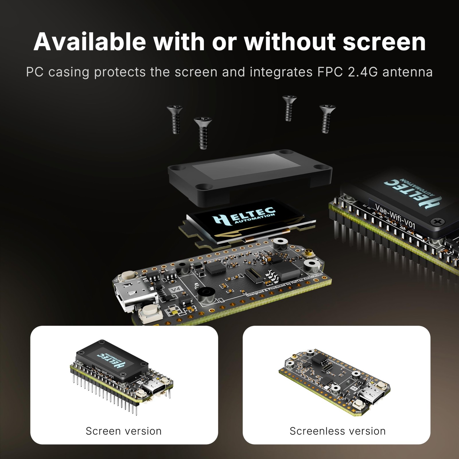 Heltec ESP32 LoRa 32 V4 Development Board with OLED Display and L76 GNSS GPS ...