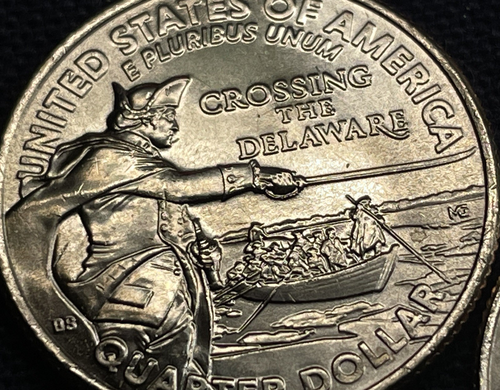 2021 P 2 GEM COINS CROSSING THE DELAWARE QUARTERS 2 DIFFERENT DIE CLASH ERRORS