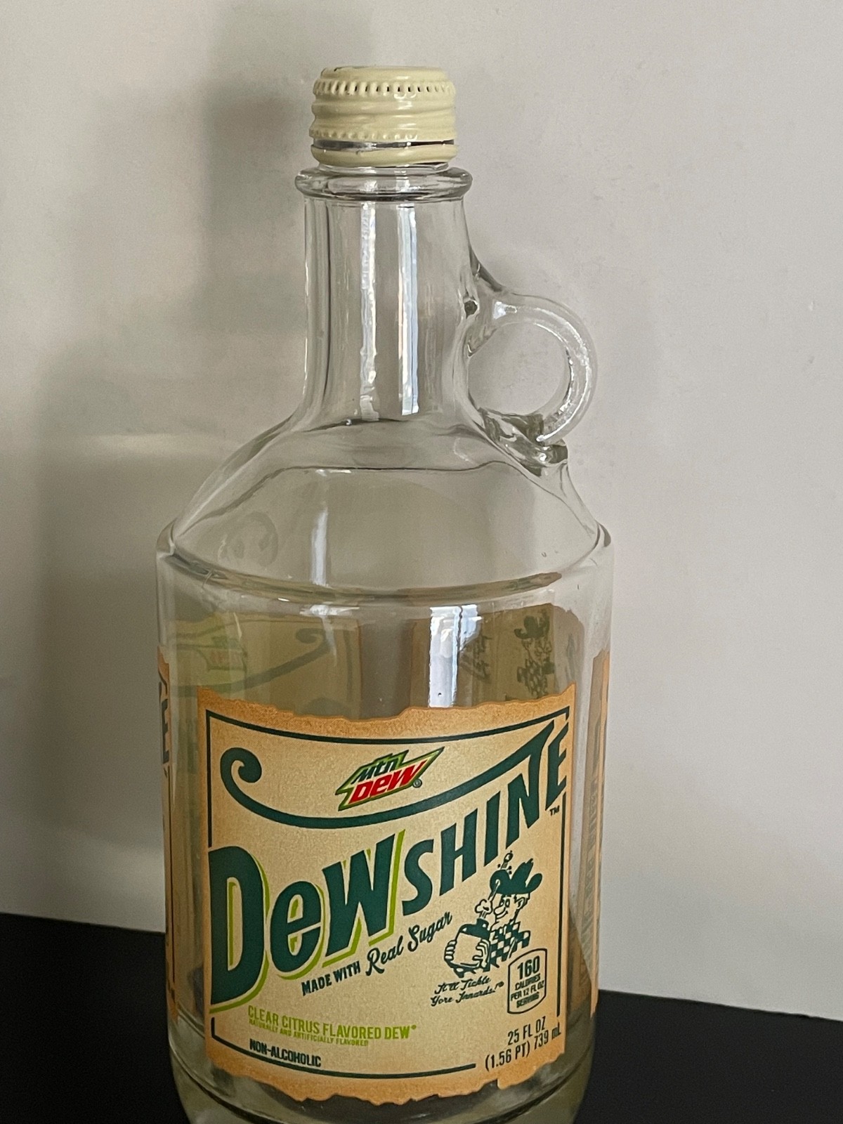 Mountain Dew Dewshine Empty 25 oz Bottle,Cap,Container. 2015 First Batch