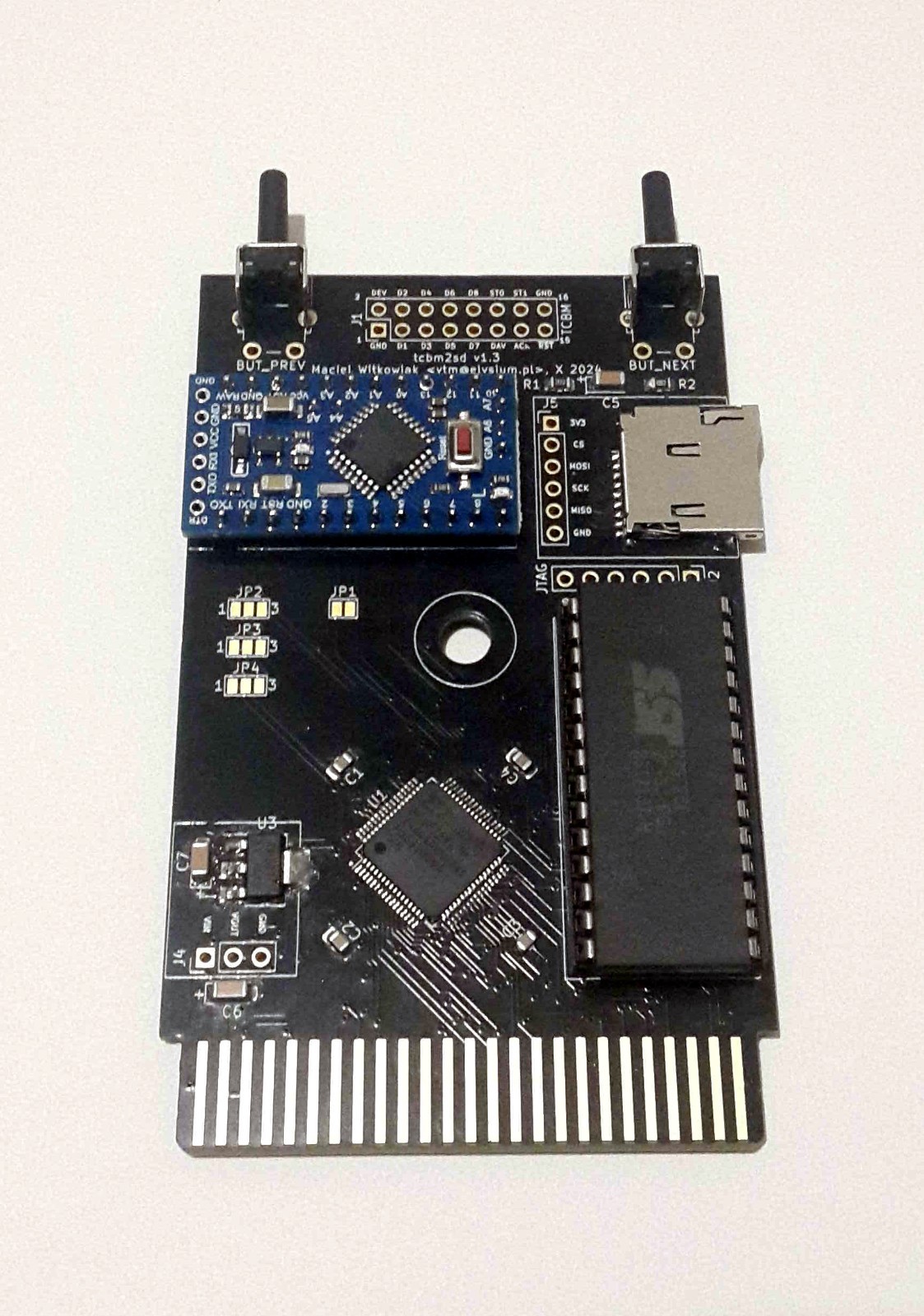 TCBM2SD Commodore 1551 drive simulator / Paddle Replacement Plus/4 / Commodore16