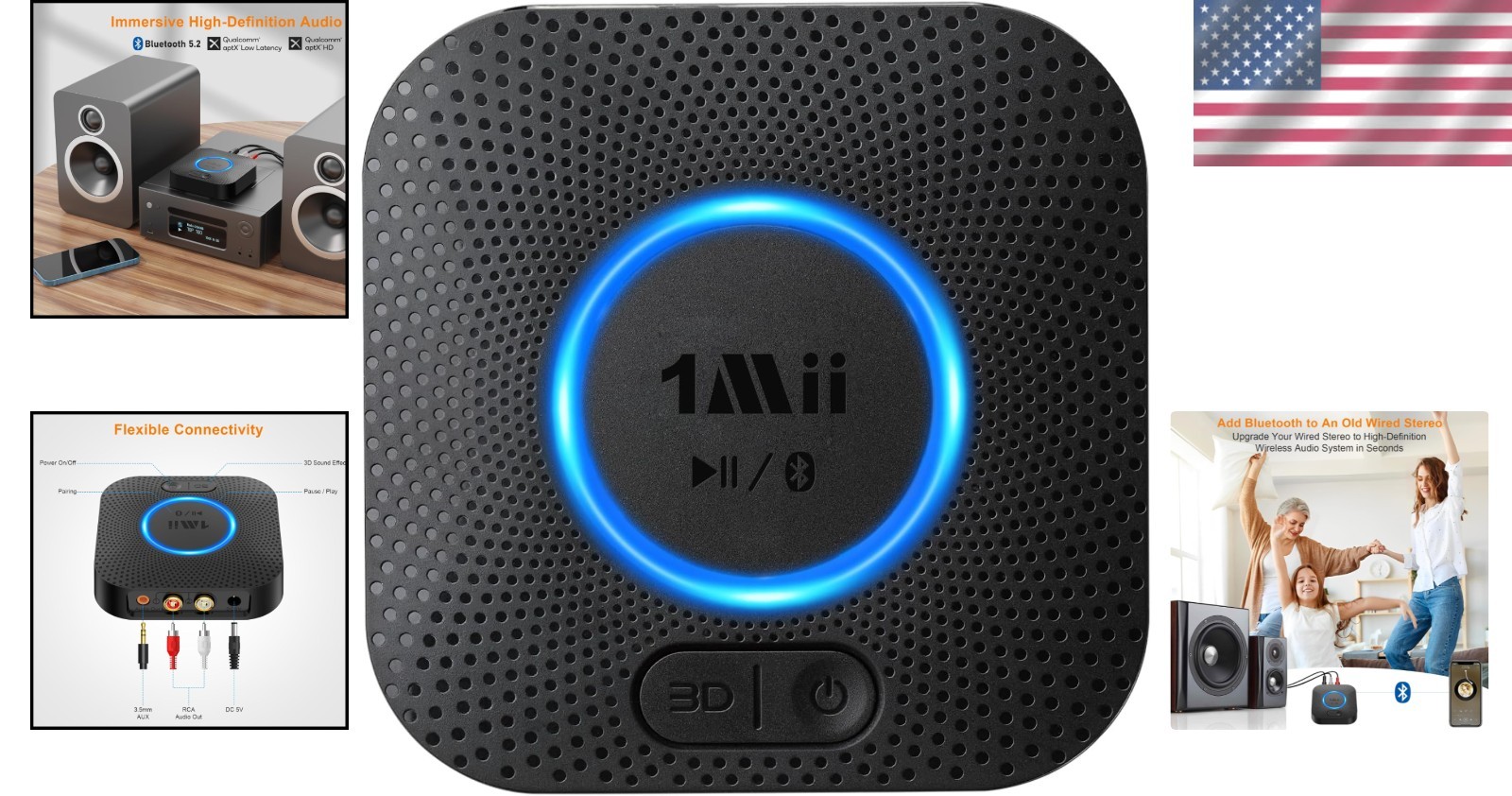 High Fidelity Bluetooth Receiver for Stereo System